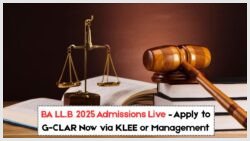Admissions Open for BA LL.B 2025 at G-CLAR College of Law – Apply Now via KLEE or Management Quota