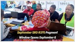 Act Now! SRD R370 Payments for September 2025 Begin on September 6 – Apply Early to Get Your Funds Fast